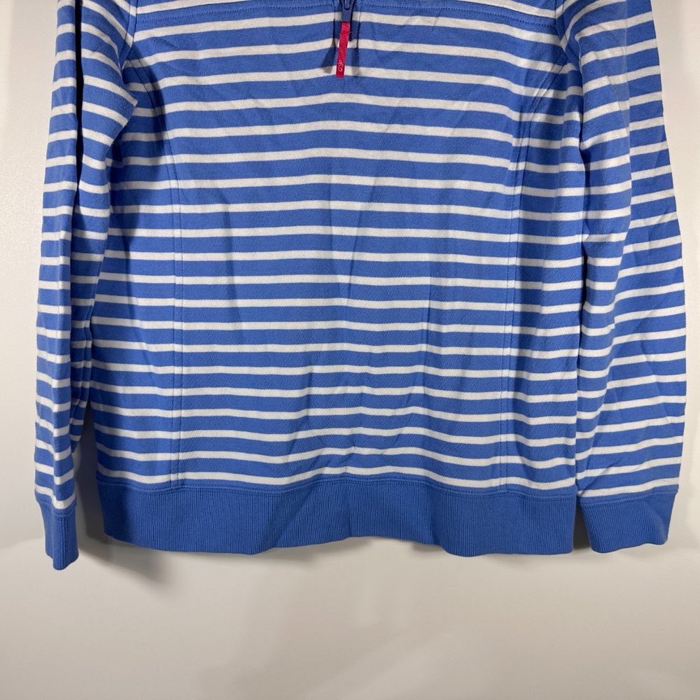 Vineyard Vines Blue White Pink 1/4 Zip Pull Over Women Size M - Picture 3 of 7